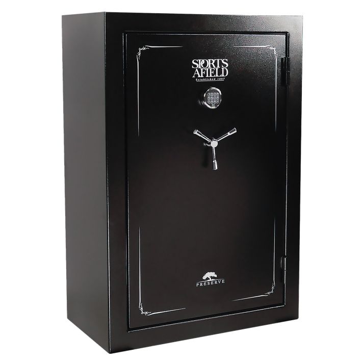 Sports Afield SECSA5940P Preserve SA5940P Keypad/Key Entry Black Textured Steel Holds 40 + 8 59" H x 40" W x 22" D Fireproof- Yes