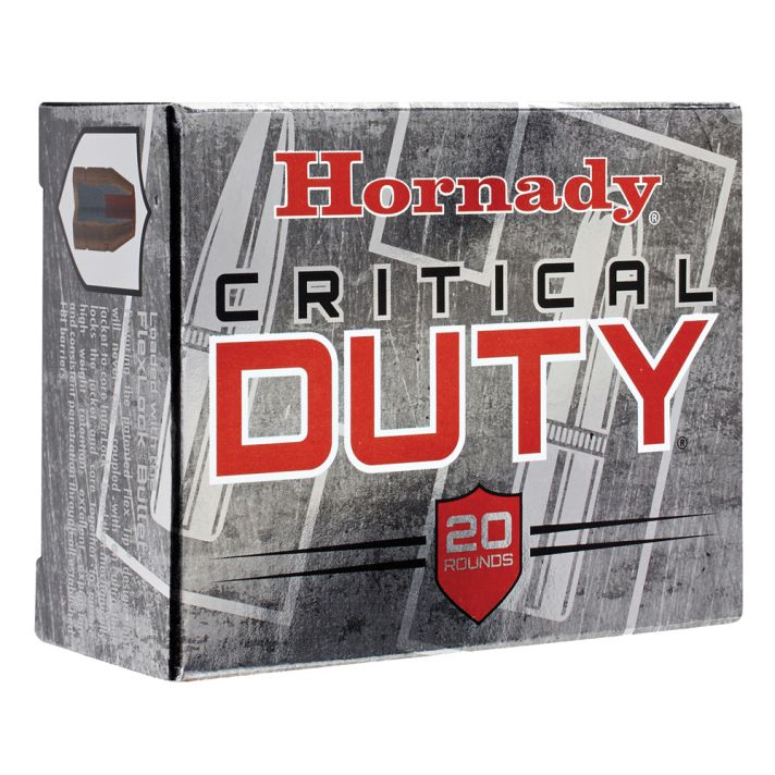 Hornady 91256 Critical Duty10mmAuto 175gr Hornady FlexLock 20 Per Box/10 Case