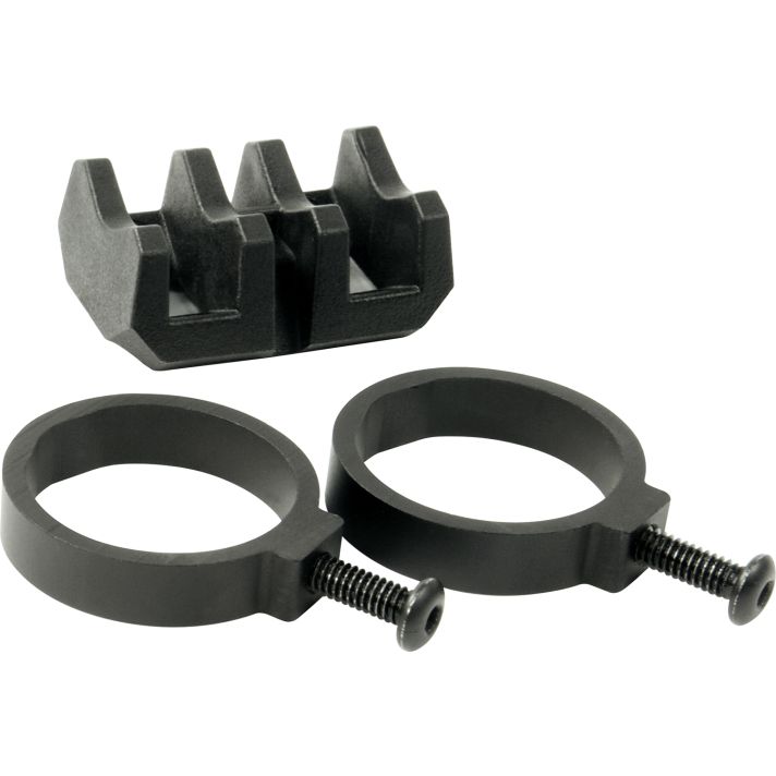 Magpul MAG614-BLK Light Mount V-Block and RingsBlack Anodized Aluminum/Polymer