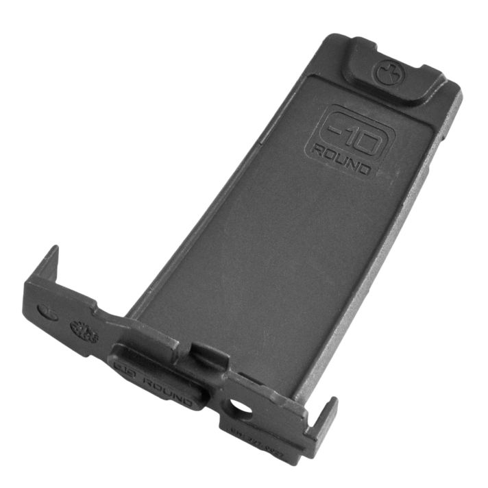 Magpul MAG286-BLK PMAG Minus Limiter 5.56x45mm 10rd Compatible w/ PMAG AR/M4 GEN M3 Mags Black Polymer/ 3 Per Pack