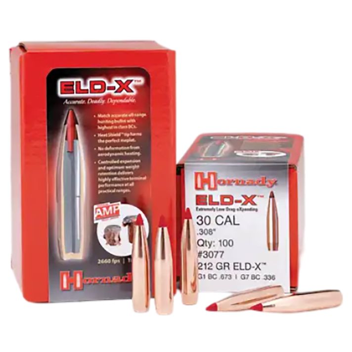 Hornady 2635 ELD-X6.5mm .264 143 gr Extremely Low Drag eXpanding 100 Per Box/ 15 Case