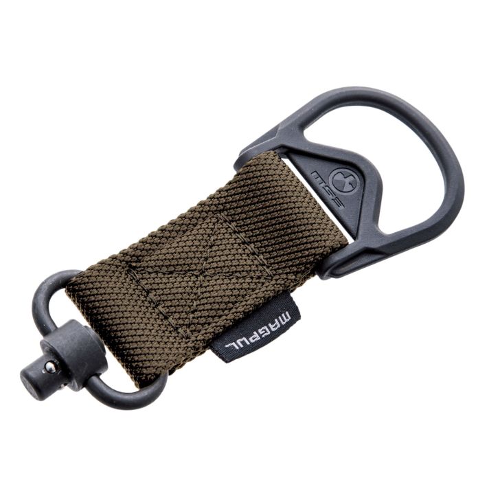 Magpul MAG517-COY MS1/MS3 QD Sling Adapter made of Steel with Maganese Phosphate Coyote Finish, Polymer Hardware, Nylon 1.25" Webbing & Two to One-Point Design for AR-15, M4, M16, AK-Platform & AKM