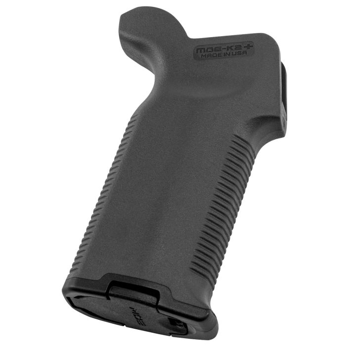 Magpul MAG532-BLK MOE-K2+ Grip Black Polymer with OverMolded Rubber Textured Finish Fits AR-15/AR-10/M4/M16/M110/SR25
