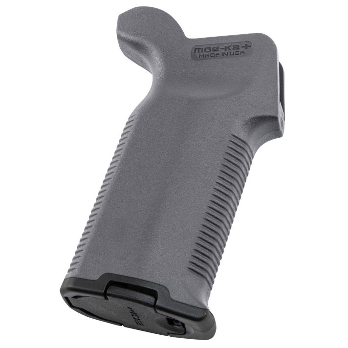 Magpul MAG532-GRY MOE-K2+ Grip Gray Polymer for AR-15, AR-10, M4, M16, M110, SR25