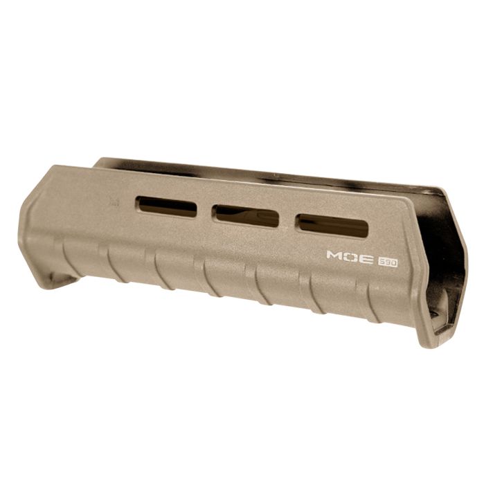 Magpul MAG494-FDE MOE M-LOK Handguard made of Polymer with Flat Dark Earth Finish for Mossberg 590, 590A1