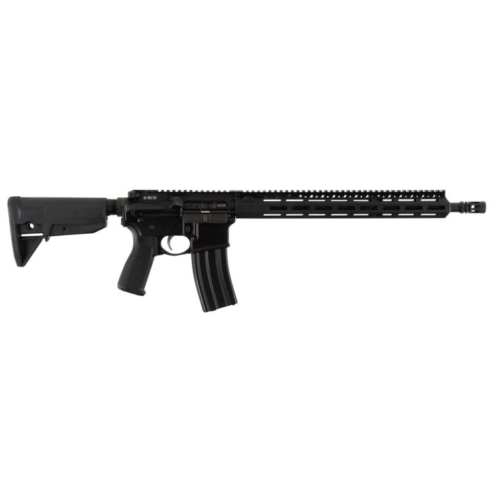 BCM 750750 RECCE-16 MCMR 223 Rem,5.56x45mm NATO 16" 30+1 Black Hard Coat Anodized, Manganese Phosphate, 6 Position Stock, Bravo Mod 3 Grip