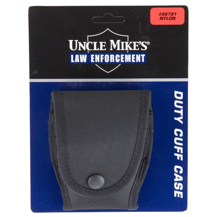 Uncle Mike's 88781 Duty Cuff CaseSingle Style made of Nylon with Black Finish & Flap for 2.25