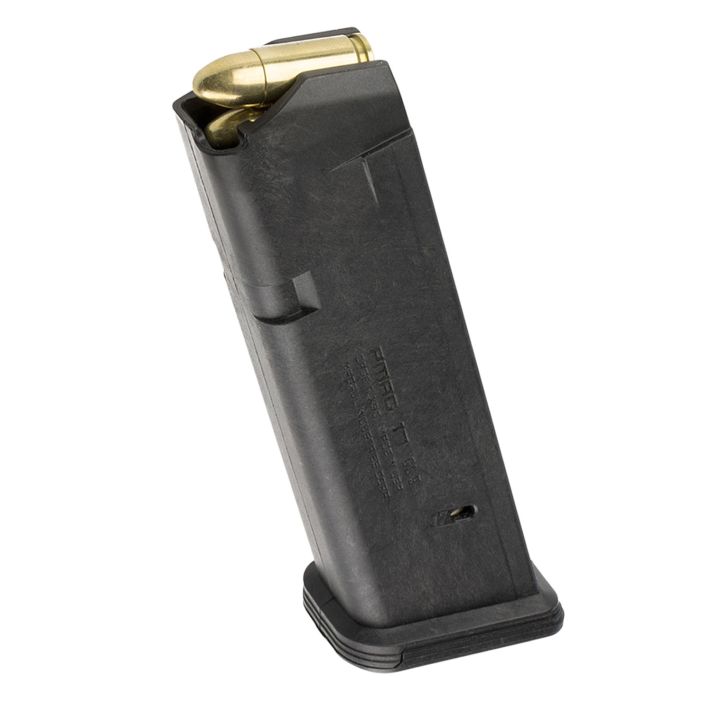 Magpul MAG546-BLK PMAG GL9 17rd 9mm Luger Compatible w/Glock 17/19/26/34/45 Black Polymer