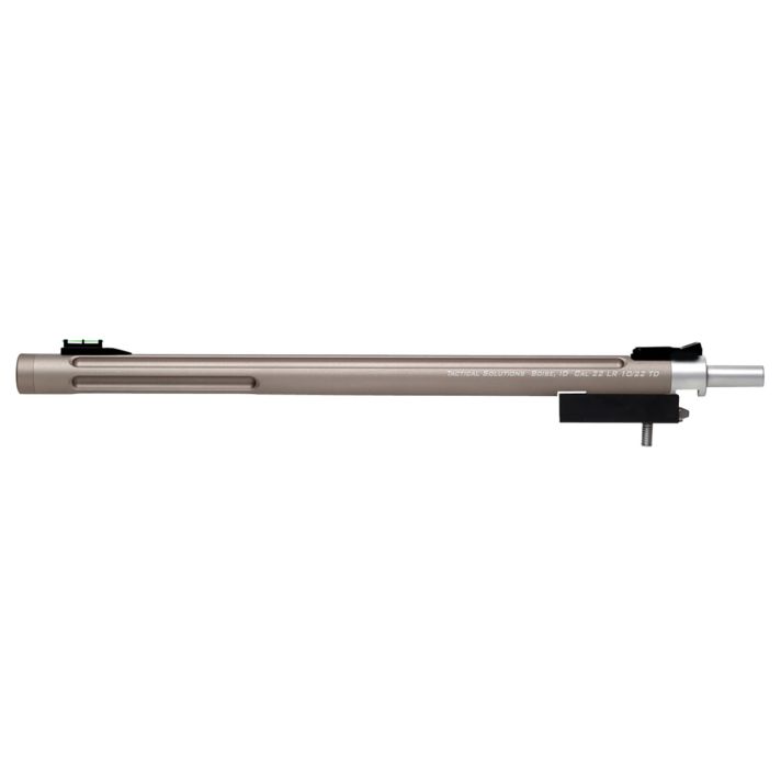 Tactical Solutions 1022TDQS X-Ring Barrel 22 LR 16.50" Quicksand Finish Aluminum Material with Fluting, Threading & Sights for Ruger 10/22 Takedown