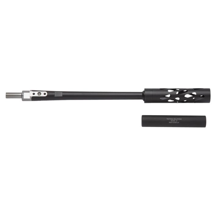 Tactical Solutions 1022TDSBXMB X-Ring SB-X Barrel 22 LR 16.63" Black Matte Finish Aluminum Material Tapered & Suppressor Ready for Ruger 10/22 Takedown Includes Suppressor