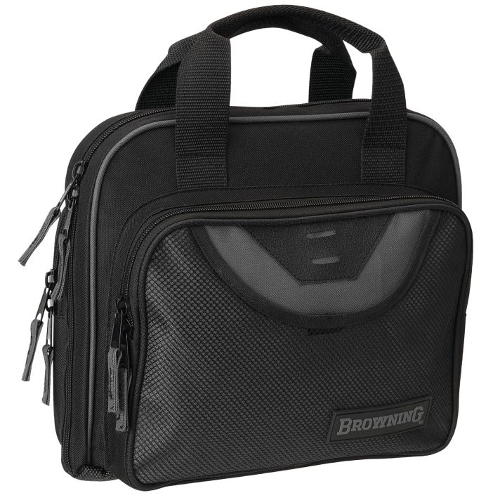 Browning 12902099 Crossfire Double Black/Gray 600D Polyester Holds 2 Handguns
