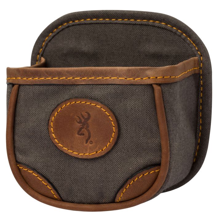 Browning 121388694 Lona Shell Carrier Flint Canvas/Leather 1 box Belt Clip Mount