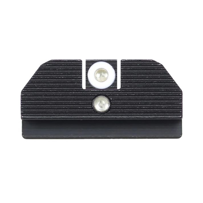 Night Fision GLK001015WGZ Student Of The Gun Accur8 For GlockGreen Tritium White Outline Front Sight-Green Tritium Black Ring Rear Sight Glock 17/17L/19
