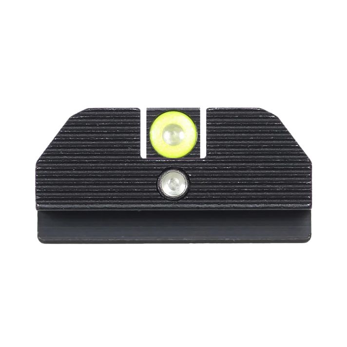 Night Fision GLK001015YGZ Student Of The Gun Accur8 For GlockGreen Tritium Yellow Outline Front Sight-Green Tritium Black Outline Rear Sight Glock 17/17L/19