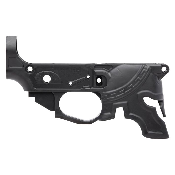 Spikes STLB610 Rare Breed Spartan Stripped Lower Receiver Multi-Caliber 7075-T6 Aluminum Black Anodized for AR-15