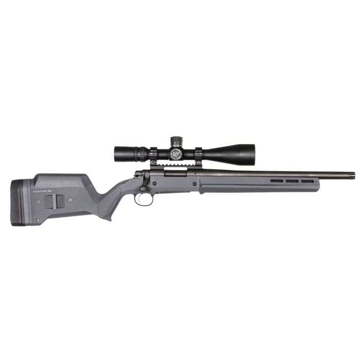 Magpul MAG495-GRY Hunter 700 Stock Fixed with Aluminum Bedding & Adjustable Comb Stealth Gray Synthetic for Remington 700 SA