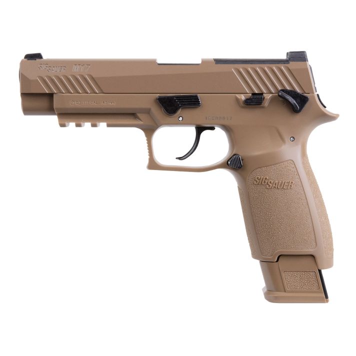 Sig Sauer Airguns AIRM17177 P320-M17 Air Pistol CO2 177 Pellet 20+1 4.70" Coyote Polymer Grips