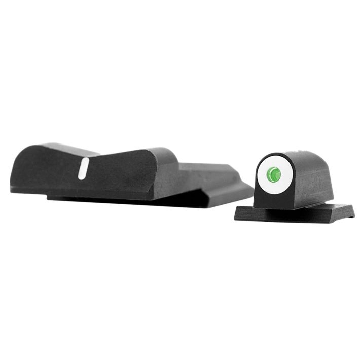 XS Sights SW0024S3 DXW Big Dot Night Sights-Smith & WessonBlack | Green Tritium White Outline Front Sight White StripeRear Sight