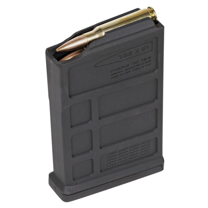 Magpul MAG579-BLK PMAGBlack AICS 10rd 6.5 Creedmoor/308 Win/7mm-08 Rem/260 Rem/243 Win/7.62x51mm NATO for Short Bolt Action Rifles