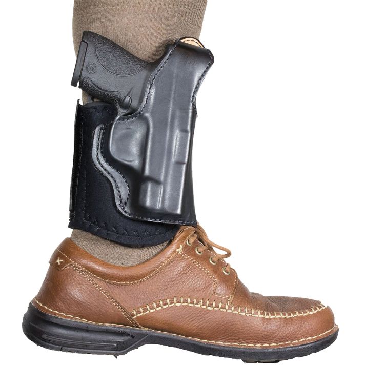 DeSantis Gunhide 014PC8JZ0 Die Hard RigAnkle Tan Leather/Sheepskin Fits Sig P365 Fits Sig P365 SAS Right Hand