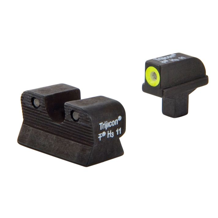 Trijicon 600514 HD Night SightsGreen/Tritium Yellow Outline Front Sight-Green Tritium Black Outline Rear Sight Colt 1911