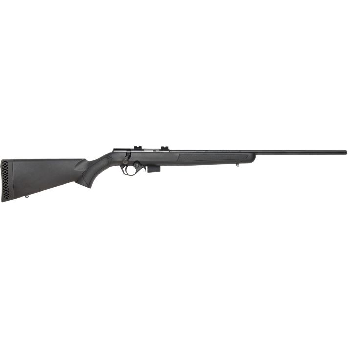 Mossberg 38191 817Full Size 17 HMR 5+1 21" Blued Steel Barrel, Blued Drilled & Tapped Steel Receiver, Black Fixed Synthetic Stock, Right Hand
