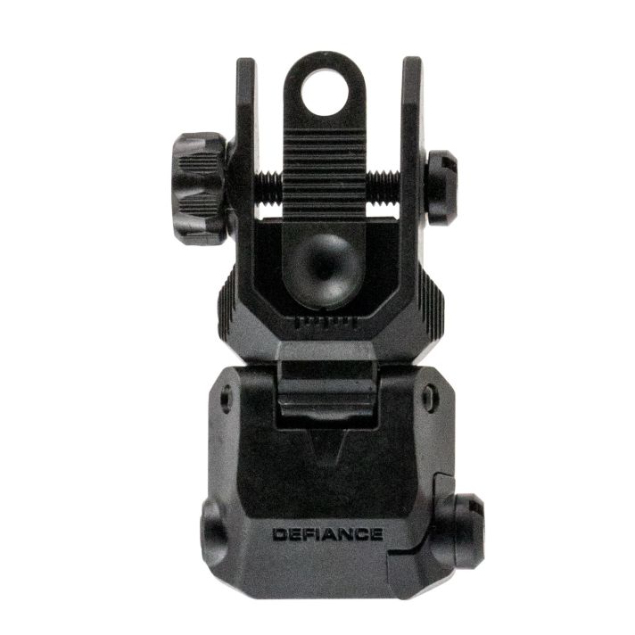 Kriss USA DARSBL00 Defiance Rear Flip-Up Black AR-15 Low Profile Steel