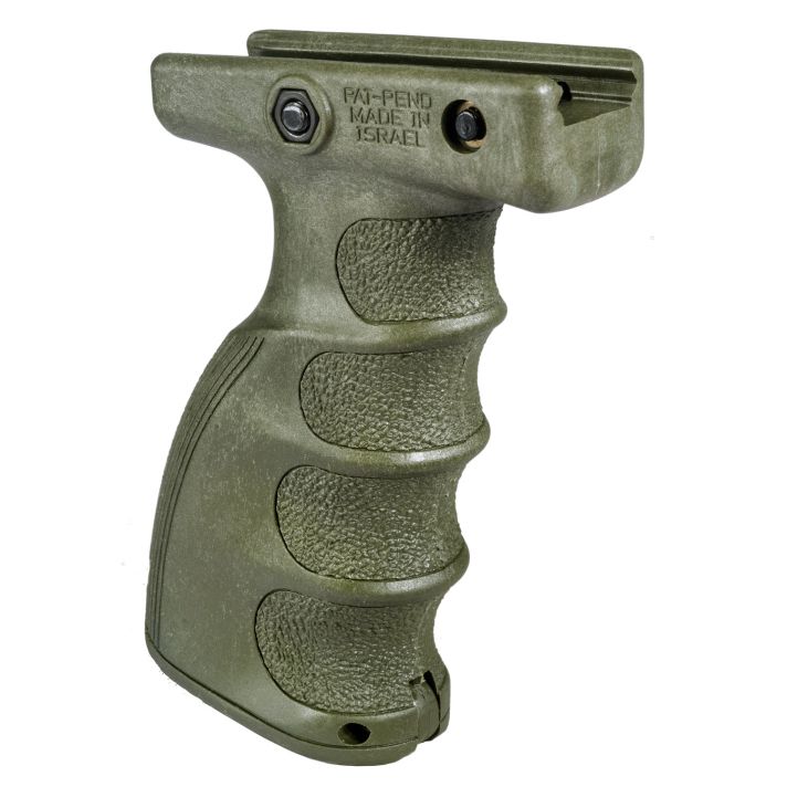 FAB Defense FXAG44SG AG-44S Quick Release Ergonomic Foregrip Compatible w/1913 Mil-STD Picatinny Rail OD Green Reinforced Polymer