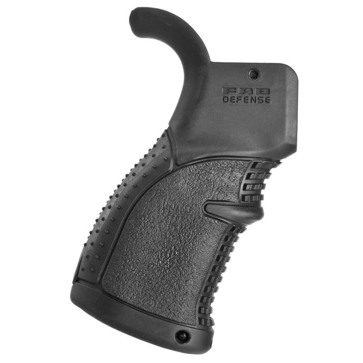 FAB Defense FXAGR43B AGR-43 Ergonomic Rubberized Pistol Grip for AR-15/ M16/ M4 Black Polymer