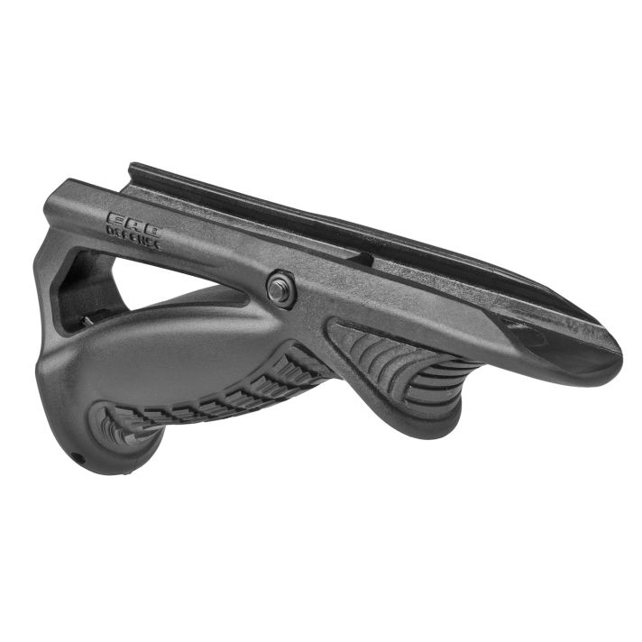 FAB Defense FXPTKB PTK Ergonomic Pointing Grip Angled w/Additional Storage Compartment Black Polymer