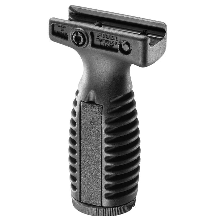 FAB Defense FXTAL4B TL-4 Tactical Vertical Foregrip Ergonomic & Ventilated w/Waterproof Anti Rattle Storage Compartment Black Fiberglass Reinforced Polymer