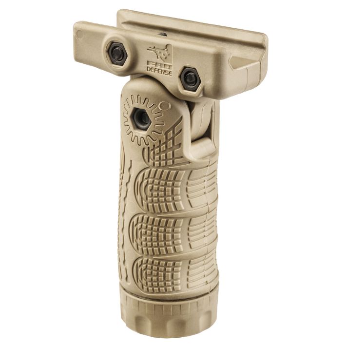 FAB Defense FXTFLT T-FL Vertical Folding Foregrip 7 Position Flat Dark Earth Fiberglass Reinforced Polymer