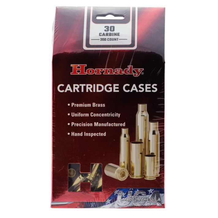 Hornady 8650 Unprimed Cases Cartridge 30 Carbine Rifle Brass