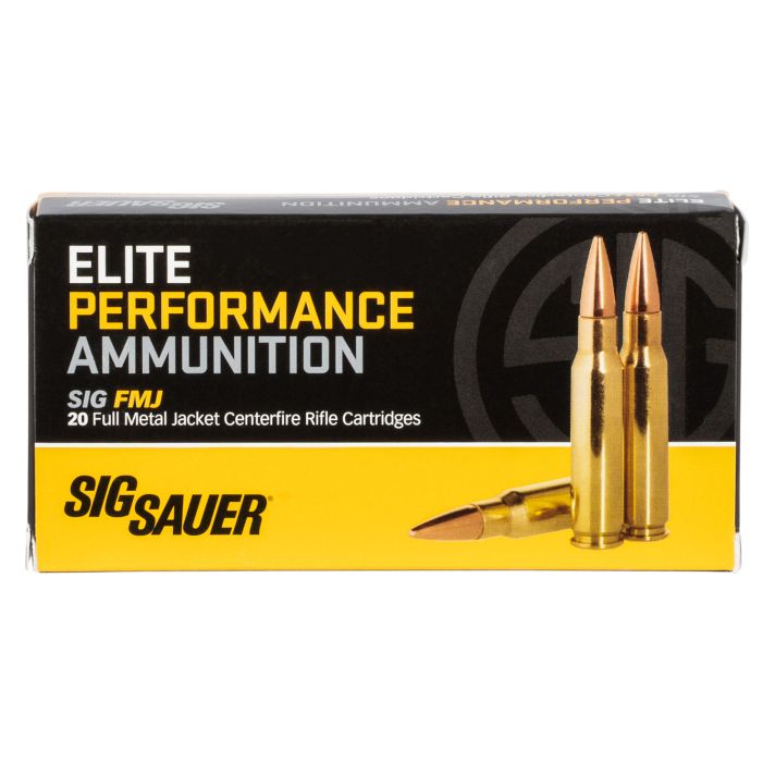 Sig Sauer E308B120 Elite Performance308 Win 150 gr Full Metal Jacket 20 Per Box/ 25 Case