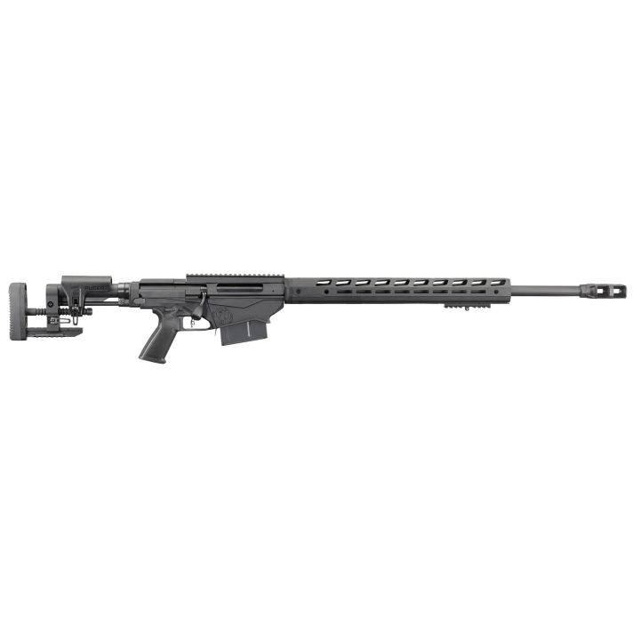Ruger 18080 Precision338 Lapua Mag 5+1 26" Heavy Contour Barrel With Magnum Muzzle Brake, Tunable Compensator, Type III Hard Coat Anodized Finish, Ruger Precision MSR Stock, Optics Ready