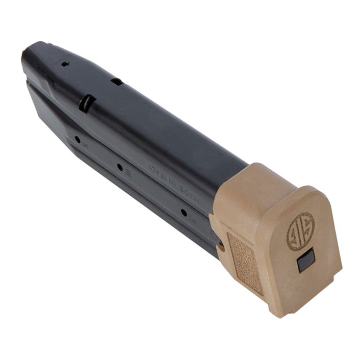 Sig Sauer MAGMODF921COY P32021rd 9mm Luger Extended For Sig P320/M17/M18 Black Coyote Steel