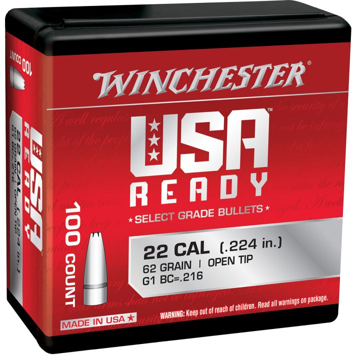 Winchester Ammo WBR22462 Centerfire Rifle224Valkyrie 62gr Open Tip 100 Per Box/10 Case