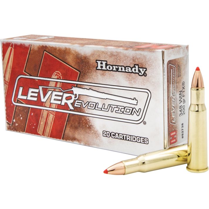 Hornady 82738 LEVERevolution348Win 200gr Flex Tip eXpanding 20 Per Box/10 Case