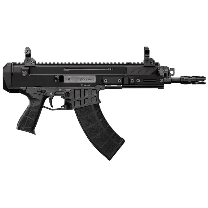 CZ-USA 91450 Bren 2 MS5.56x45mm NATO 30+1 8.26" Black Cold Hammer Forged Barrel & Frame, Black Stippled Polymer Grips Right Hand