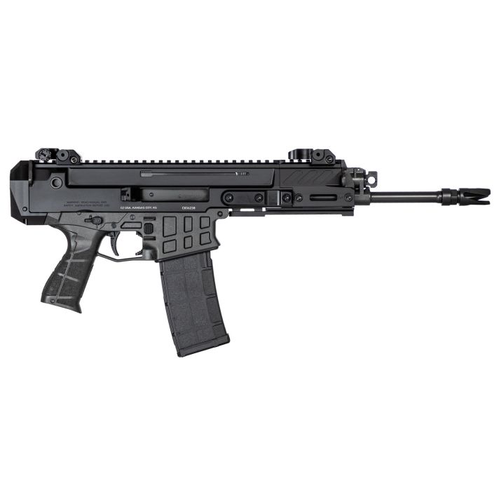CZ-USA 91451 Bren 2 MS5.56x45mm NATO 30+1 11.14" Black Cold Hammer Forged Barrel& Frame, Black Polymer Grips