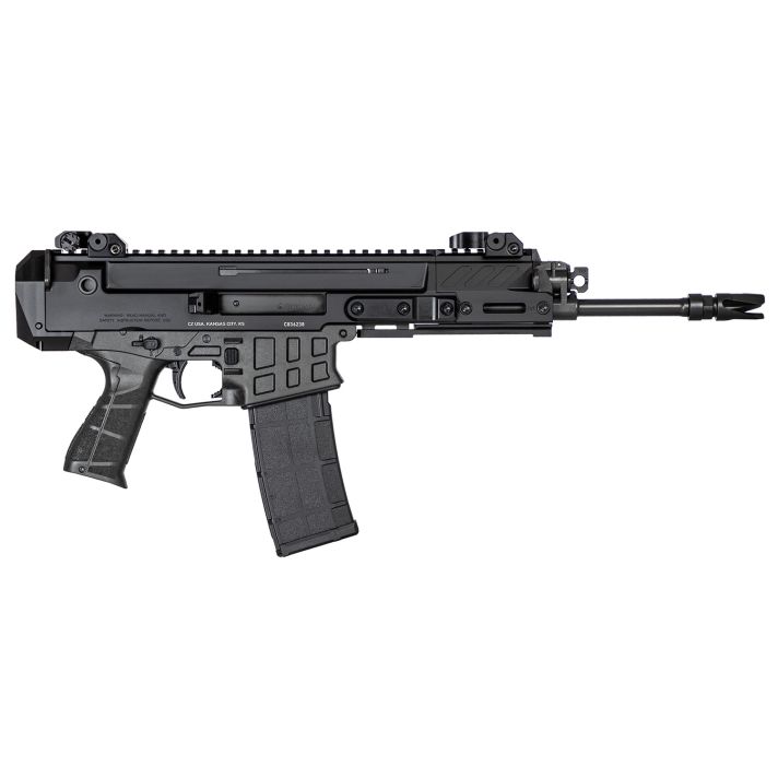 CZ-USA 91461 Bren 2 MS7.62x39mm 30+1 11.14" Cold Hammer Forged Barrel, Aluminum Receiver, Black Carbon Fiber-Reinforced Frame, Ambidextrous Mag Release, Stippled Black Polymer Grip