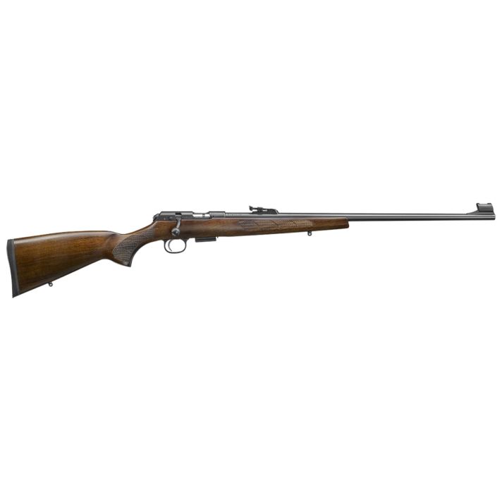 CZ-USA 02301 CZ 457 Lux 22 LR Caliber with 5+1 Capacity, 24" Barrel, Black Nitride Metal Finish & Turkish Walnut Stock Right Hand (Full Size)