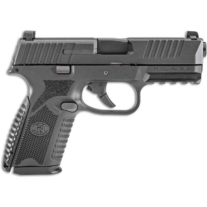 FN 66100464 509 Midsize 9mm Luger 4" Barrel 10+1, Matte Black Polymer Frame With Mounting Rail, Matte Black Stainless Steel Slide, No Manual Safety