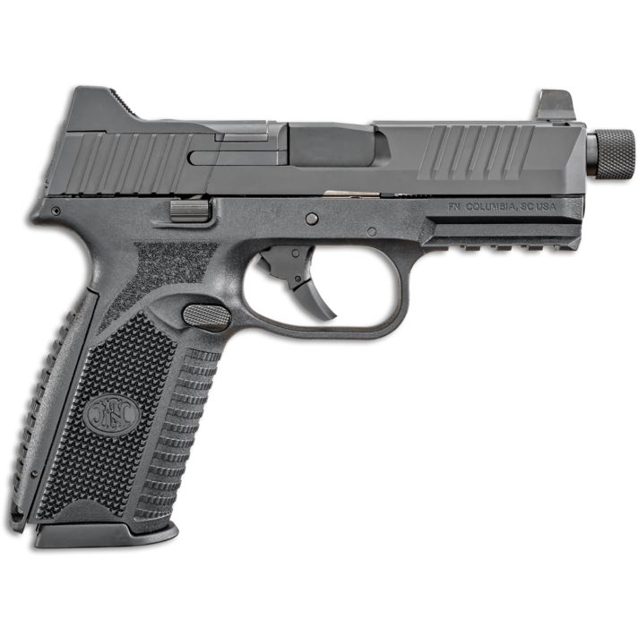 FN 66100527 509T9mm Luger 10+1, 4.50" Black Steel Threaded Barrel, Matte Black Optic Ready/Serrated Stainless Steel Slide, Matte Black Polymer Frame w/Picatinny Rail