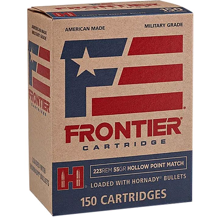 Frontier Cartridge FR1415 Military Grade Centerfire Rifle 223Rem 55gr Hollow Point Match 150 Per Box/8 Case