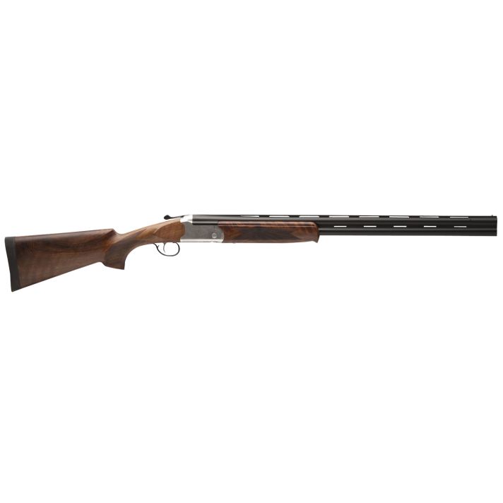 Stevens 22179 555 E 16 Gauge 3" 28" Over/Under Vent Rib Barrel, Silver Engraved Receiver, Oiled Turkish Walnut, Includes Five Chokes, Ambidextrous Hand