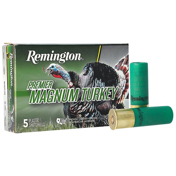 Remington Ammunition 26833 Premier Magnum Turkey 12Gauge 3.50" 2 1/4oz 4Shot 5 Per Box/20 Case
