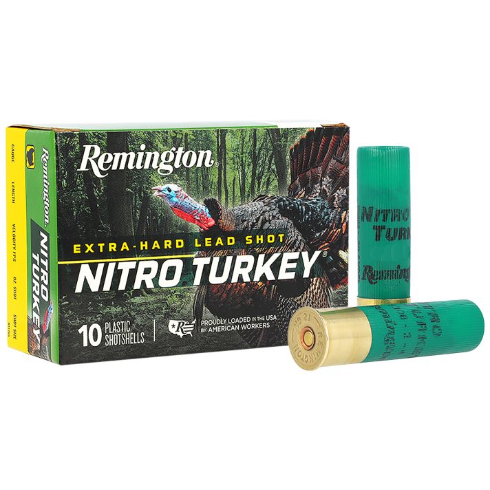 Remington Ammunition 26690 Nitro Turkey12Gauge 2.75" 1 1/2oz 4Shot 10 Per Box/ 10 Case