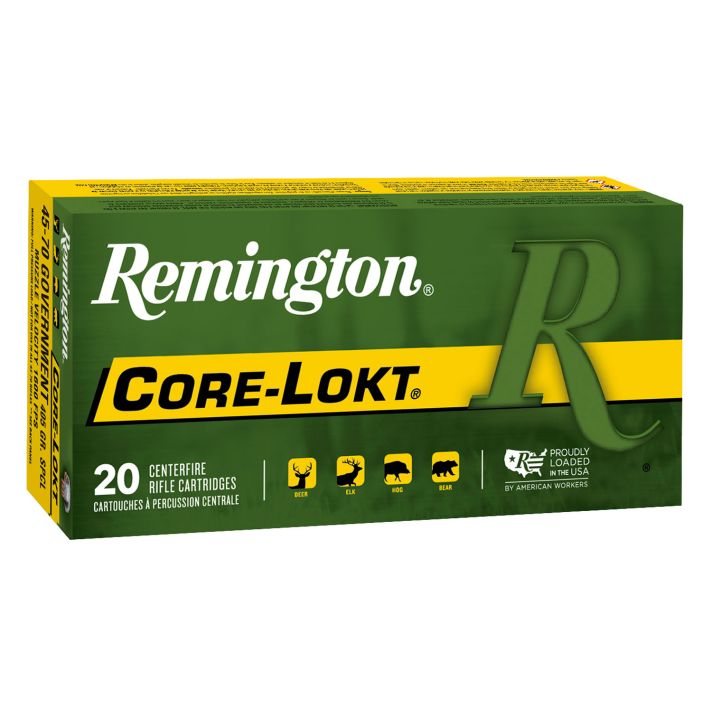 Remington Ammunition 21459 Core-Lokt45-70Gov 405gr Soft Point Core-Lokt 20 Per Box/10 Case