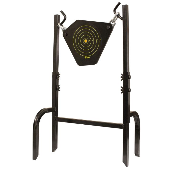 SME 95GNG Gong Heavy Duty 9.50" Handgun/Rifle Black 10MM NM500 Steel Bullseye Includes Black